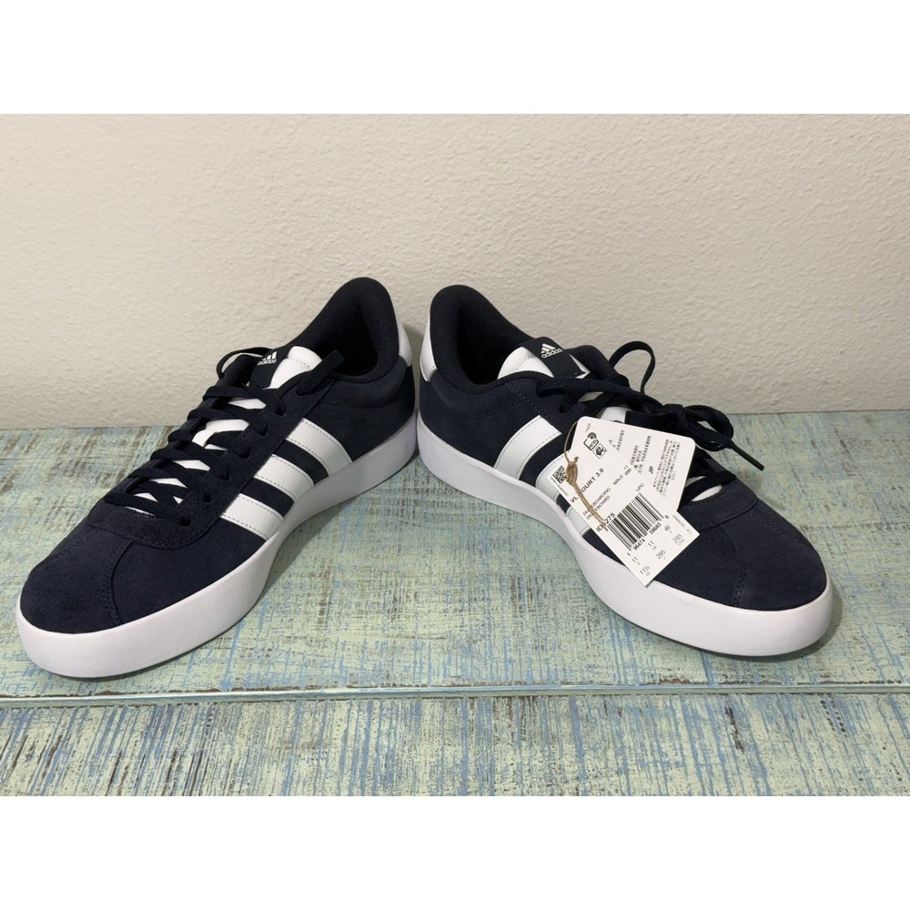 Adidas VL Court 3.0 Men's Sneakers Size 11.5 Legend Ink Navy/White NOB
